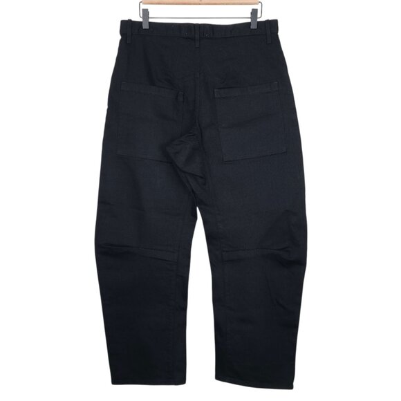 Nili‎ Lotan Shon Jean Black Denim Barrel Leg Cropped Size 30 - Picture 7 of 10